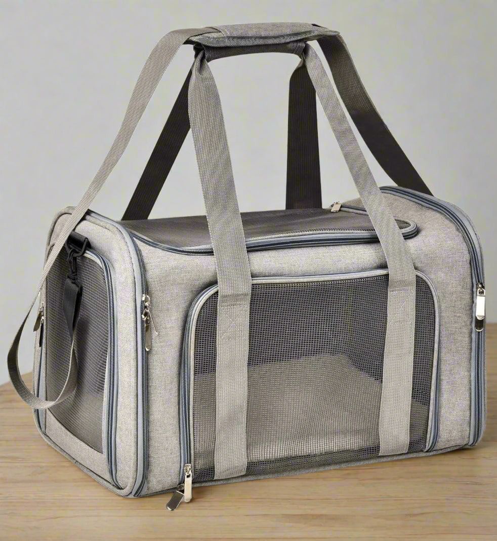 Cat Carriers Small Dog Puppy Carrier Pet Carrier Bag for Small Cats Dogs Puppies up to 4Kg, Airline Approved Small Dog Carrier Soft Sided, Collapsible Travel Puppy Carrier