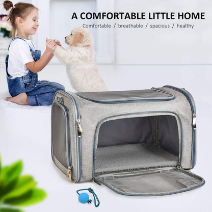 Cat Carriers Small Dog Puppy Carrier Pet Carrier Bag for Small Cats Dogs Puppies up to 4Kg, Airline Approved Small Dog Carrier Soft Sided, Collapsible Travel Puppy Carrier