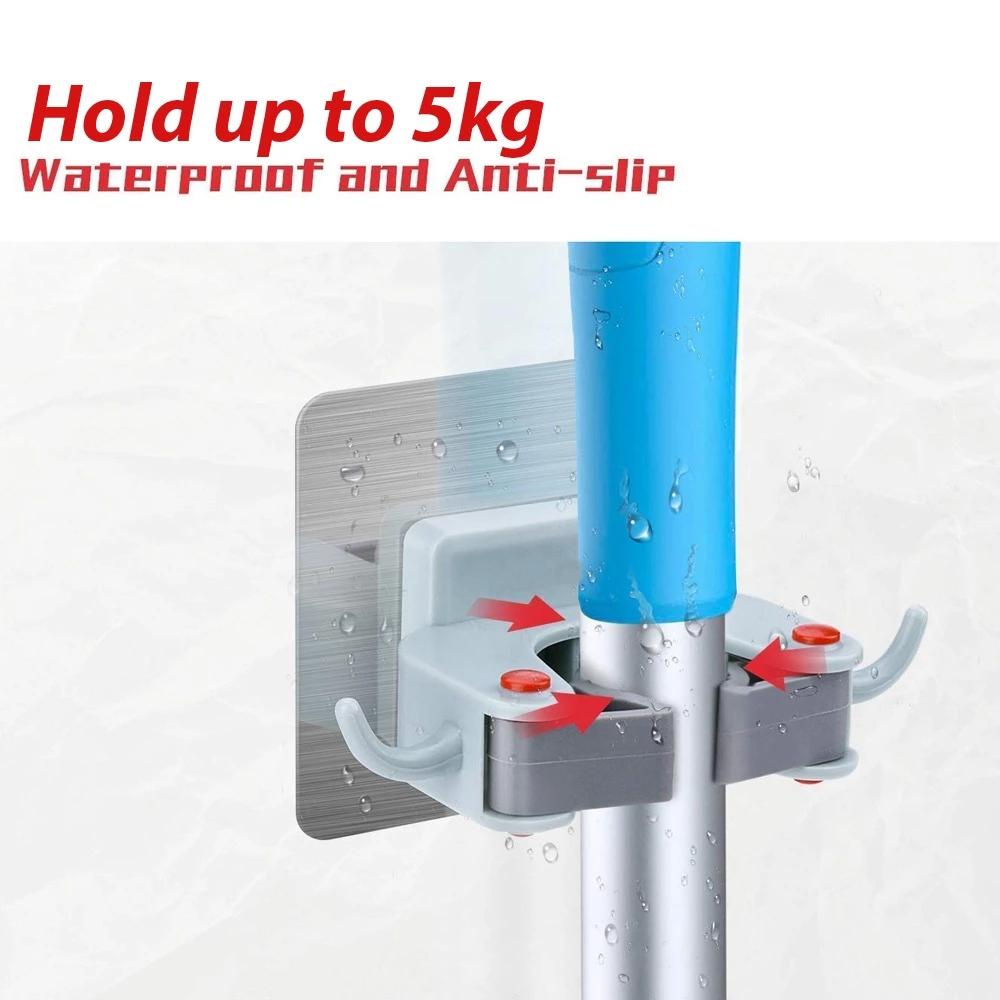 Wall Mounted Mop & Broom Hanger Holder (1-Layer) - CDesk Dropship