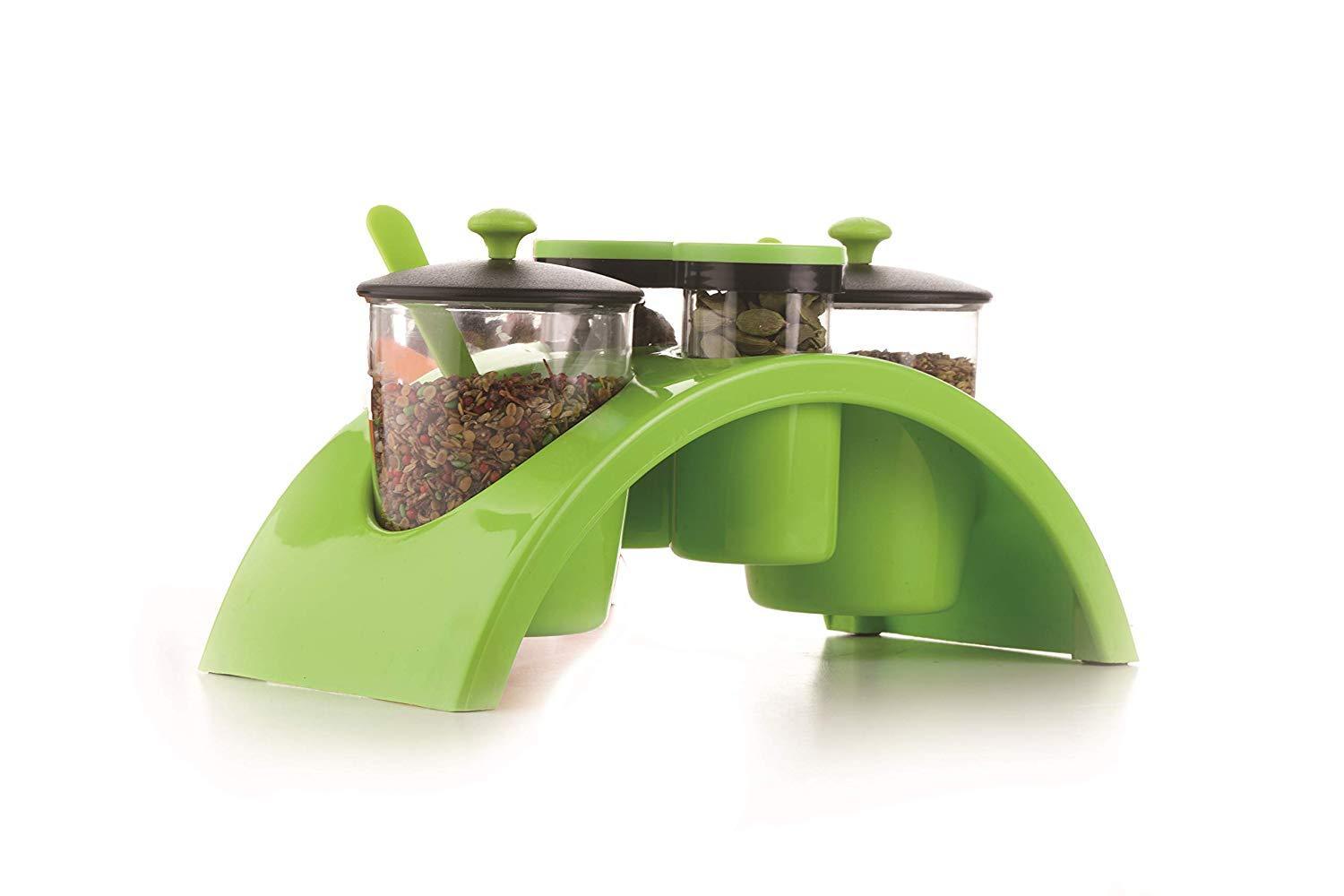 Multipurpose Pickle Jar Set (Multicolour, 4 pcs) - CDesk Dropship