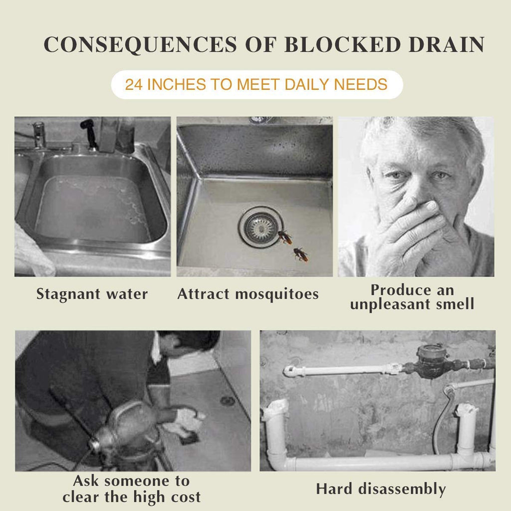 Sink Drain Clog and Hair Catcher Wire Spring - CDesk Dropship