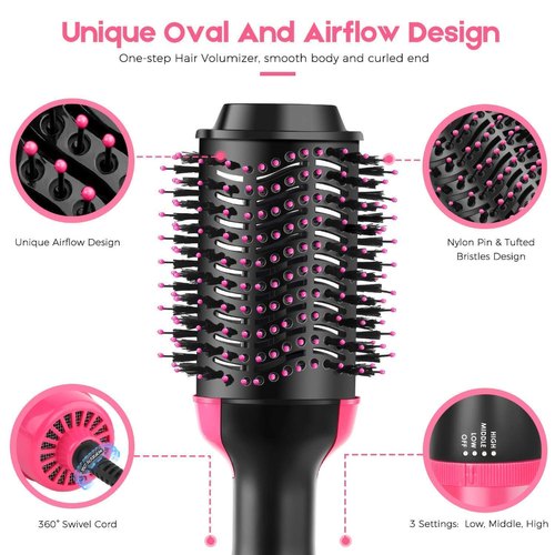 One Step Hair Dryer and Styler Volumizer With 3-Level Adjustable New - CDesk Dropship