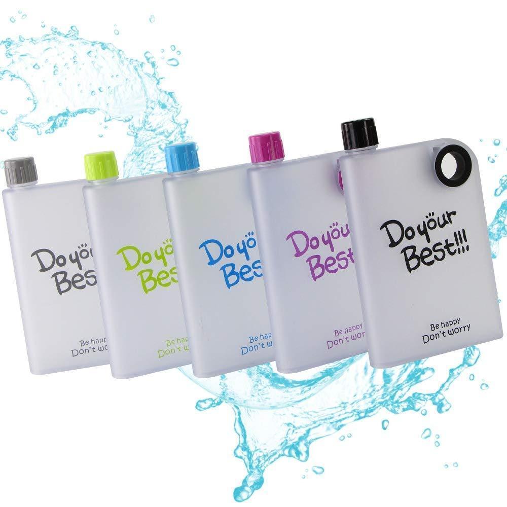 Notebook Style Slim Water Bottle (380 ml, Multicolor) - CDesk Dropship