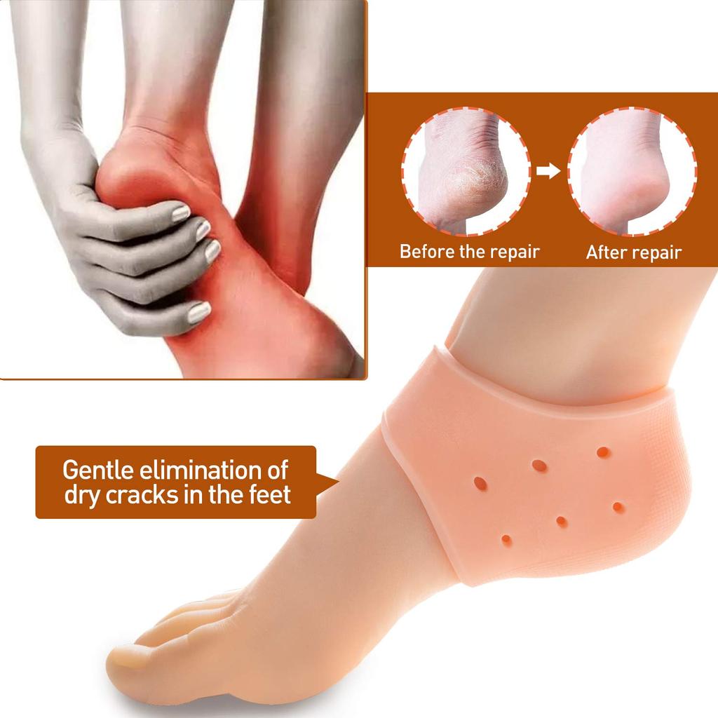Silicone Heel Protector Anti-Crack Pad [Free Size] - CDesk Dropship