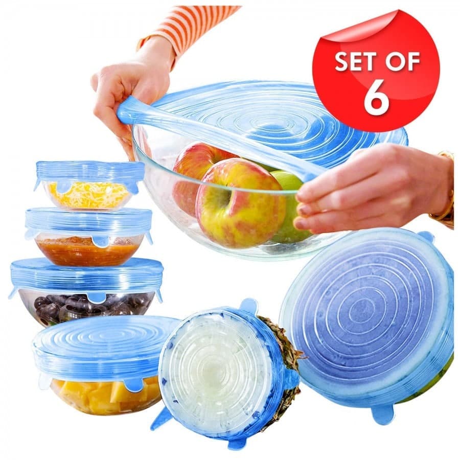 Silicone Stretch Lids Covers (Set of 6) - CDesk Dropship