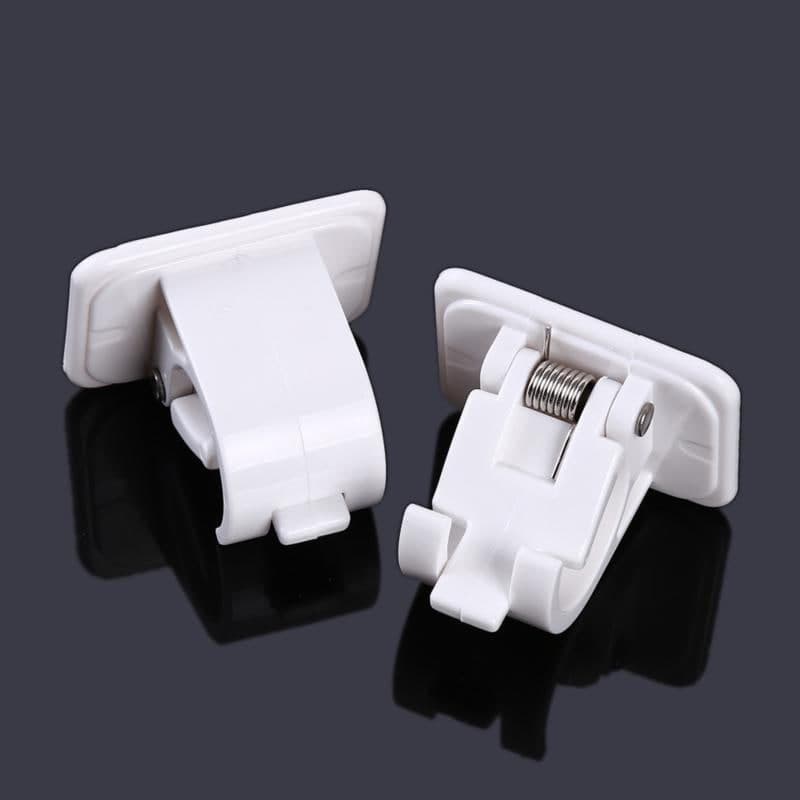 Plastic Curtain Pole Brackets - Set of 2 - CDesk Dropship