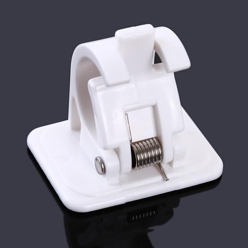 Plastic Curtain Pole Brackets - Set of 2 - CDesk Dropship