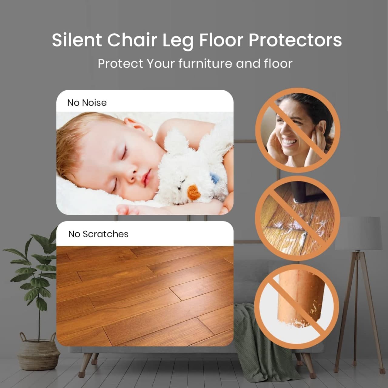 Anti Slip Chair Leg Cover - 1pc - CDesk Dropship