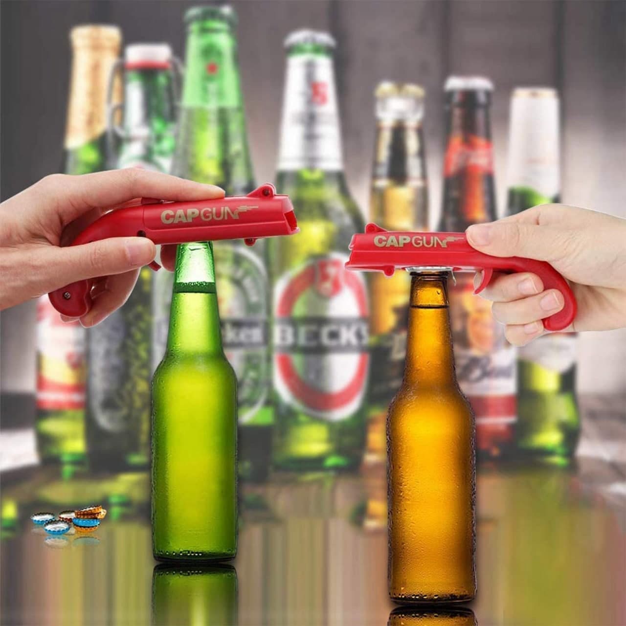 LAUNCHER SHOOTER BOTTLE OPENER GUN
