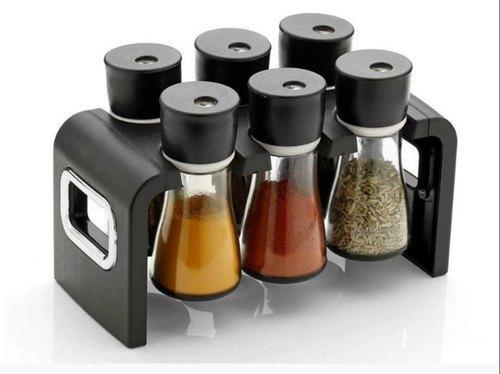Revolving Plastic Spice Rack Masala Organiser (6 Pcs) - CDesk Dropship